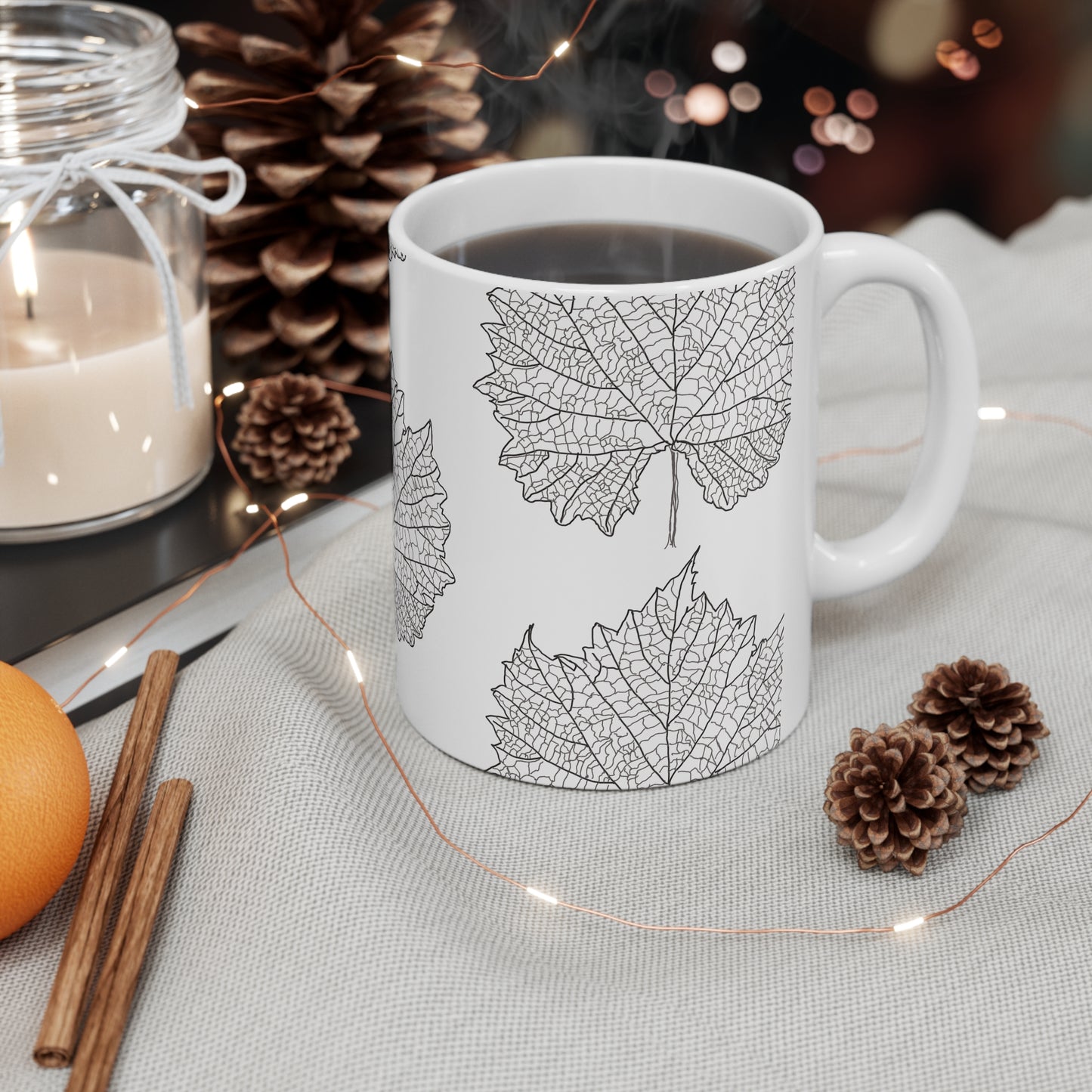 Grape leaves Ceramic Mug 11oz