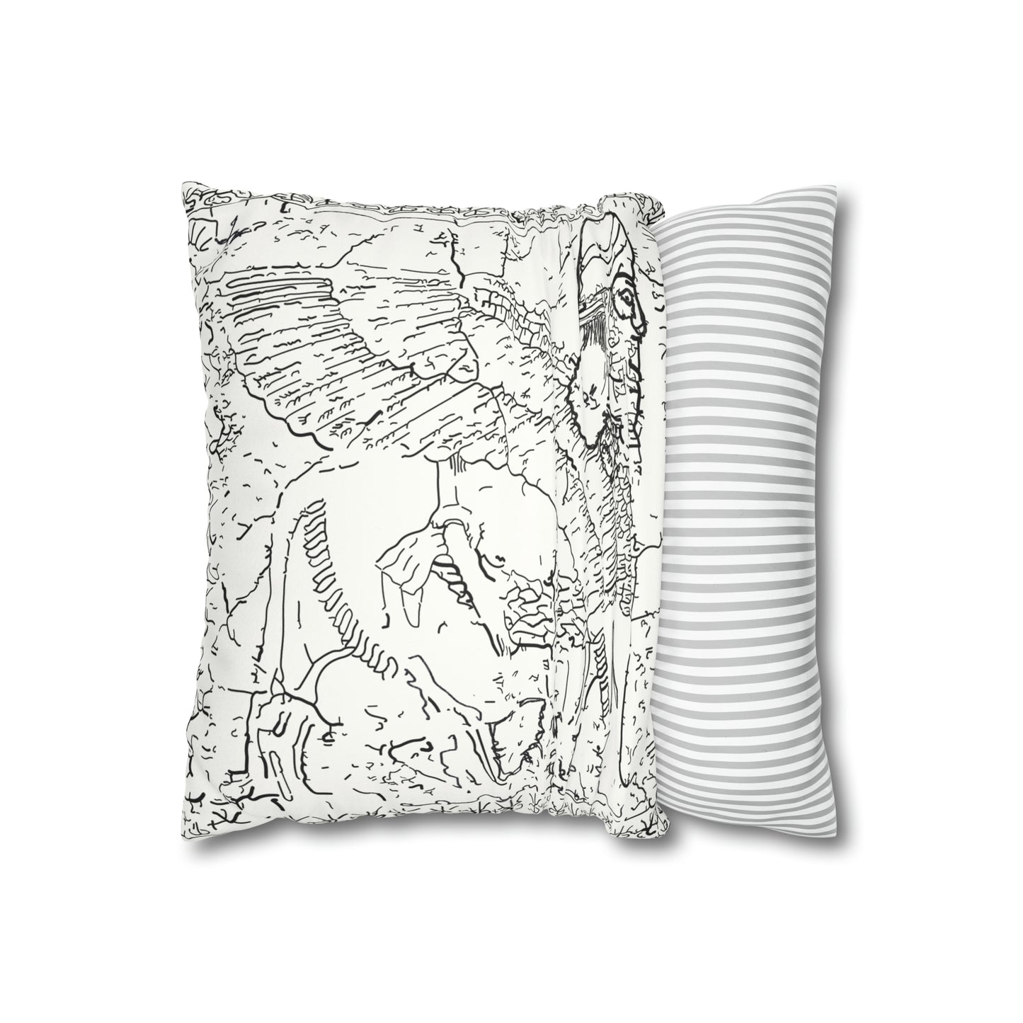 Lamassu Faux Suede Square Pillow Case (insert not included)